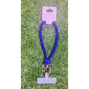 NEW SOPHIA COLLECTION rhinestone phone wrist strap lanyard in royal blue